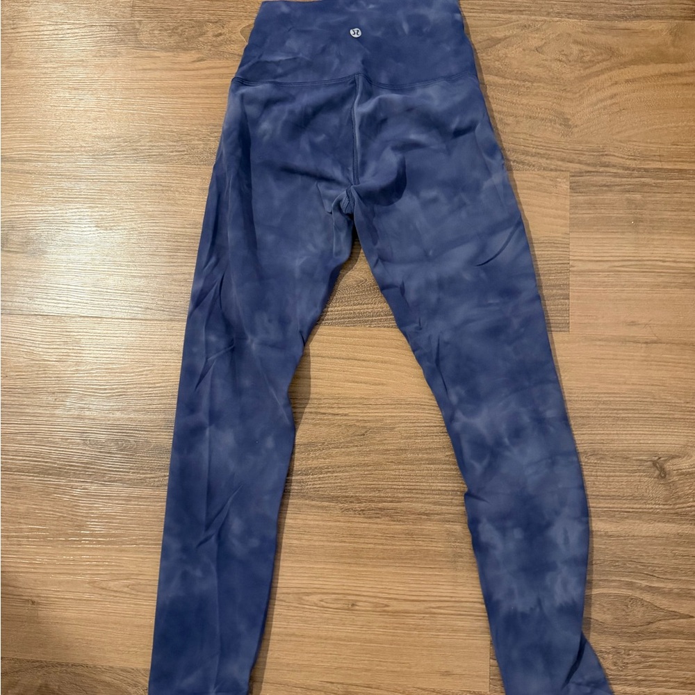 Lululemon Wunder Under 25” Tie Dye Leggings